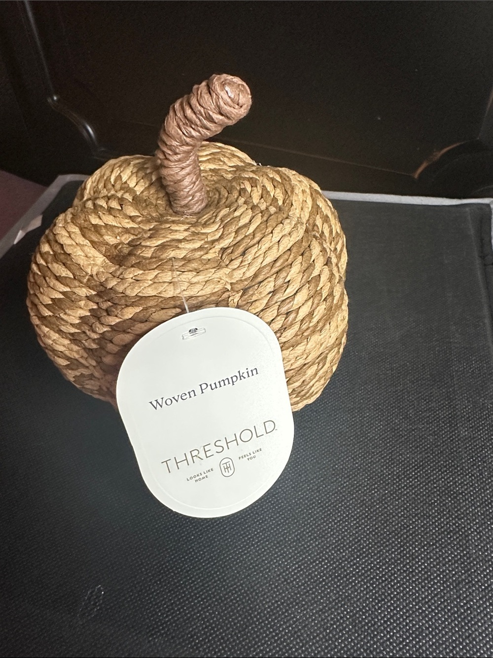 NWT Threshold Braided Rope Pumpkin - Tan and Brown